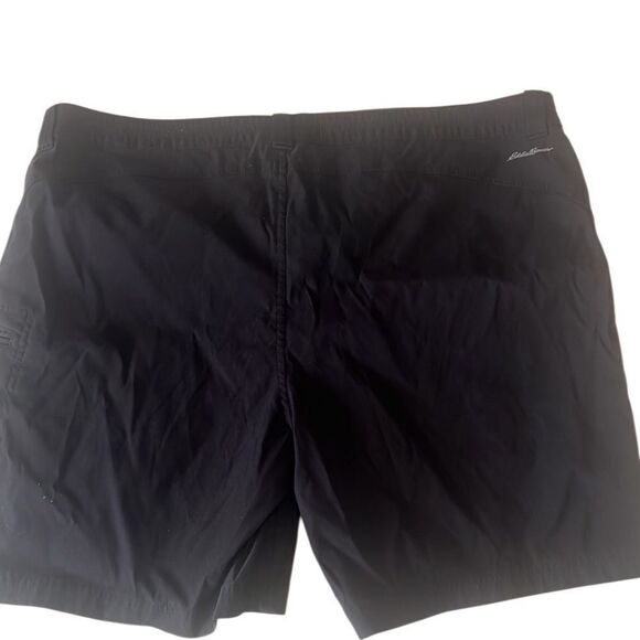 Eddie Bauer Black Pockets Nylon Spandex Casual Shorts Size 16 - Picture 4 of 11